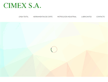 Tablet Screenshot of cimexsa.com